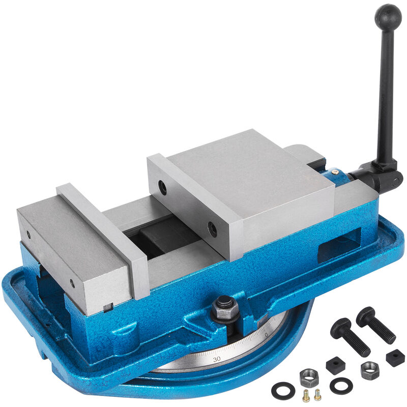 foto del prodotto 5 pollici accu morsa precisione morsa di fresatura morsa fresatrice morsa di serraggio con base girevole a 360 gradi vevor