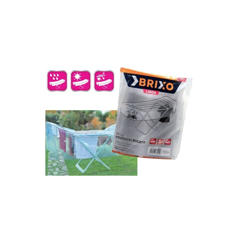 foto del prodotto 5 pz teli antipioggia salvabucato teli stendibiancheria salva bucato mt.3x2