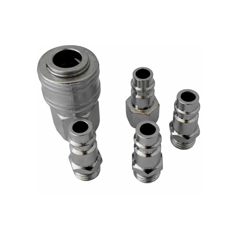 foto del prodotto 5 raccordo innesto rapido rubinetto aria compressa multi presa attacco 1 4