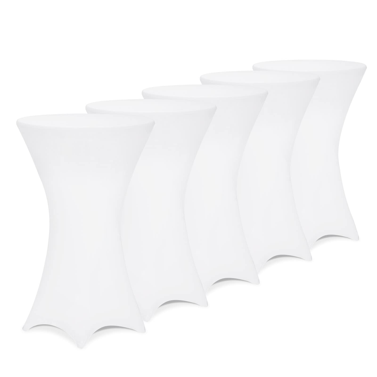 foto del prodotto 5 x copri tavolo bar 70 cm bianco