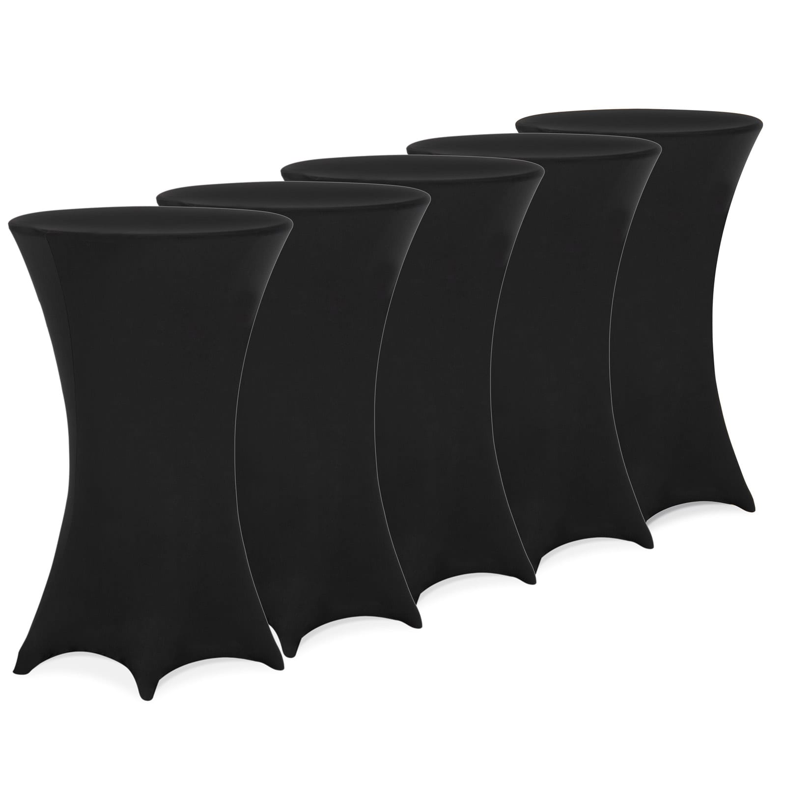 foto del prodotto 5 x copri tavolo bar 70 cm nero