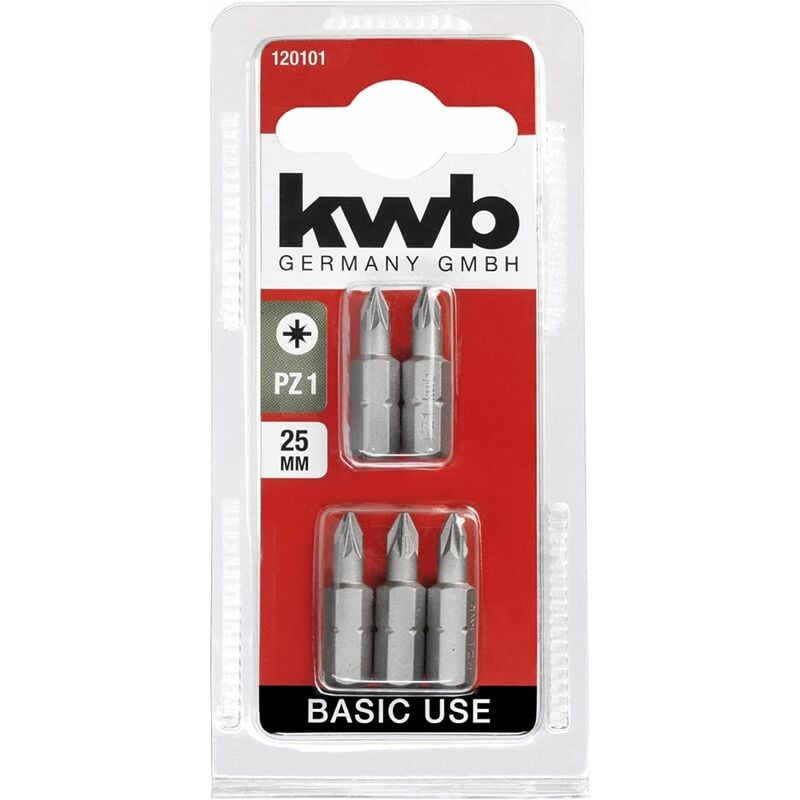 foto del prodotto 5 x standard bits 25mm kwb