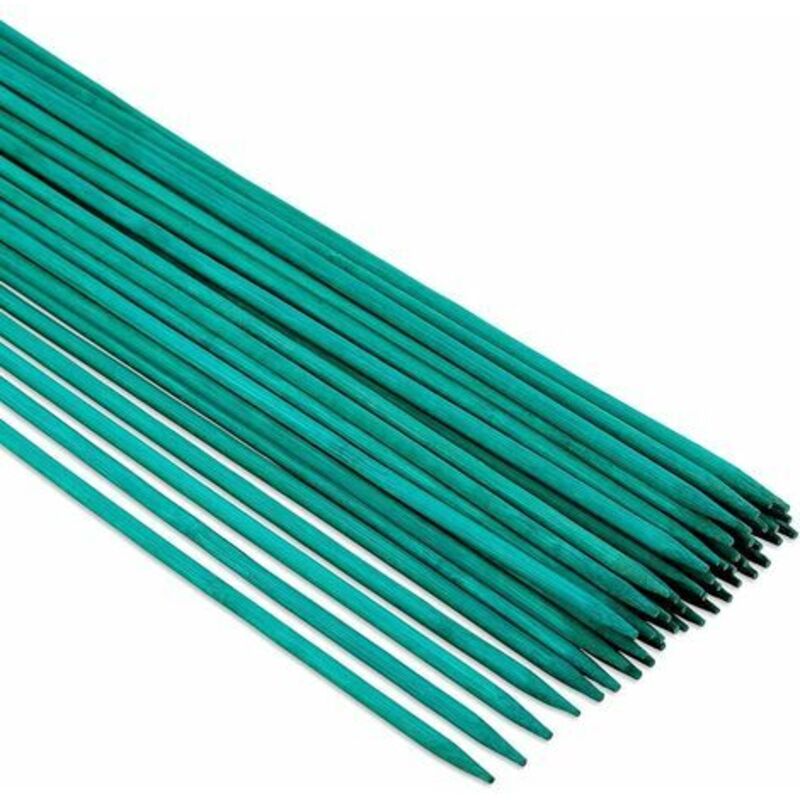 foto del prodotto 50 bastoncini di supporto per piante verdi da 44.5 cm, per fiori con 50 fascette da giardino