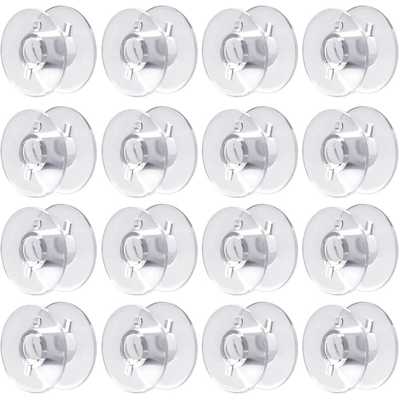 foto del prodotto 50 bobine per macchina da cucire, bobine in plastica, bobine per macchina da cucire per brother, singer, kenmore, janome e la maggior parte delle