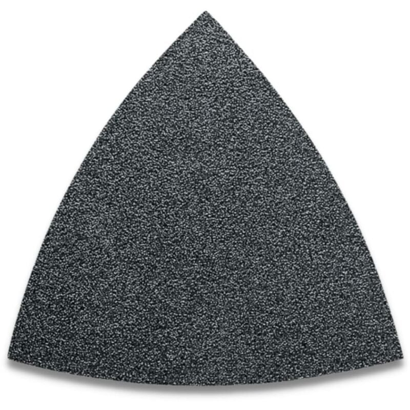 foto del prodotto 50 fogli abrasivi con grana 80, lunghezza bordo 80 mm, confezione 50 pezzi, universale, impiego universale su quasi tutti i materiali. non forato,