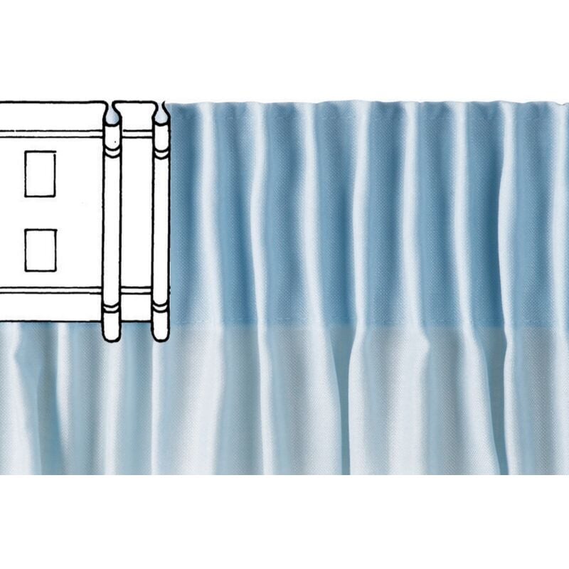 foto del prodotto 50 mt fettuccia automatica a265 bianco 65 mm tende tenda tendaggi
