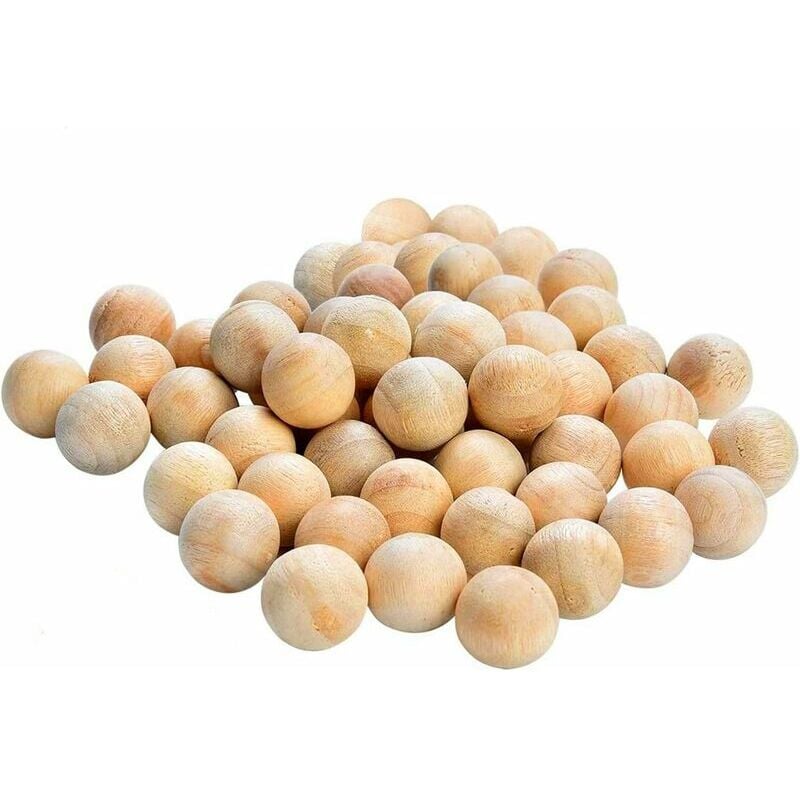 foto del prodotto 50 palline di legno di cedro naturale antitarme
