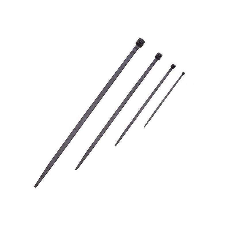 foto del prodotto 50 pezzi fascette stringicavo nero 2,5 x 100 mm