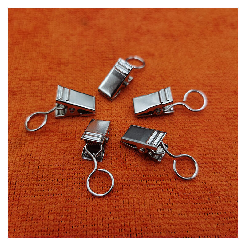 foto del prodotto 50 pezzi fermatende in metallo, fermatende, ganci decorativi per appendere, fermatende, bagno, argento bebusingoto