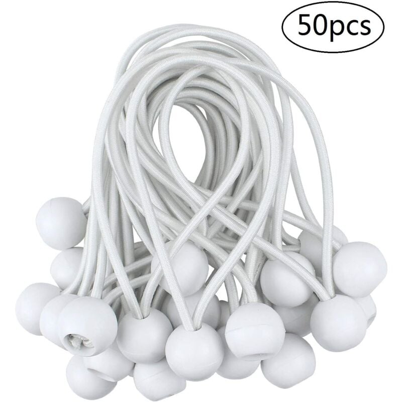 foto del prodotto 50 pezzi tenditore elastico per tenda da campeggio con corda elastica per tenda da gazebo, cinghia di estensione per tenda da 10 cm dpzo