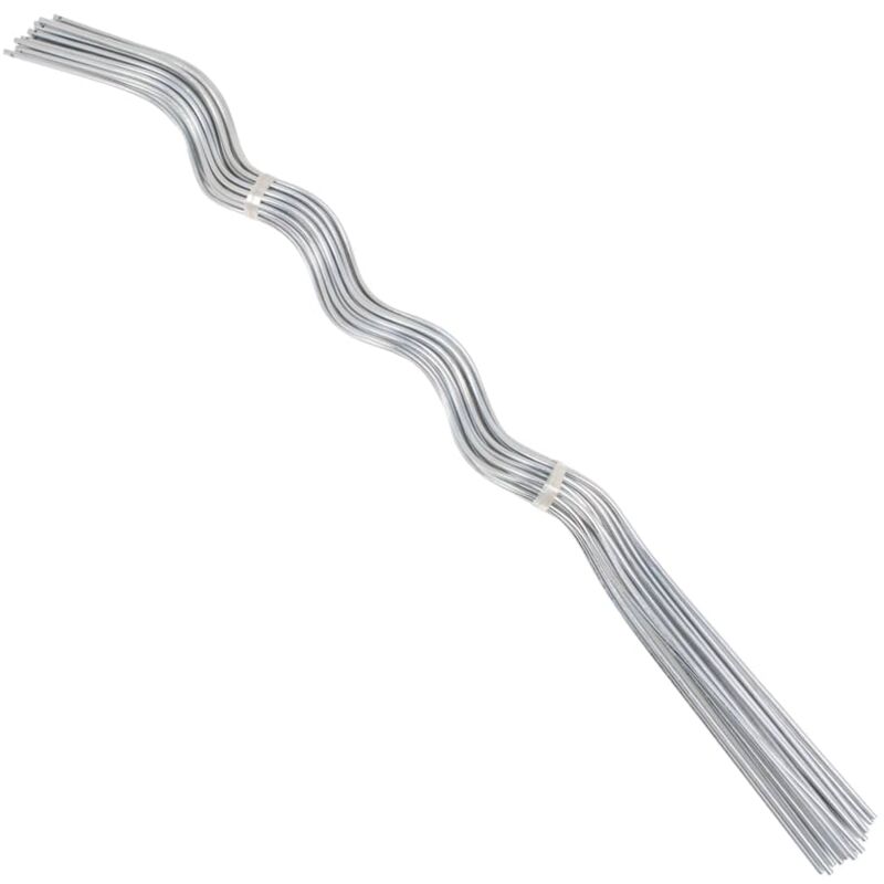 foto del prodotto 50 pz supporti a spirale per piante 110 cm in acciaio zincato - vidaxl
