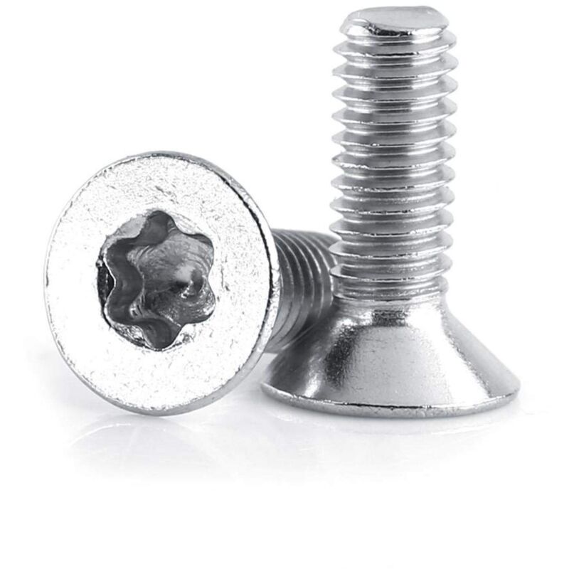foto del prodotto 50 viti a testa svasata con esagono incassato in acciaio inossidabile 304, m4 x 8, 10, 12, 16, 20, 25, 30 mm m4 16 ej.life