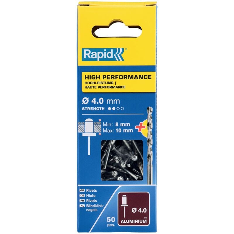 foto del prodotto 5000385 rivetti high performance 4x14, acciaio, 4 mm rapid