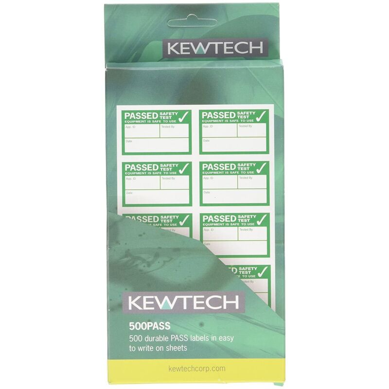 foto del prodotto 500pass etichette per test pat, taglia unica, colore verde kewtech