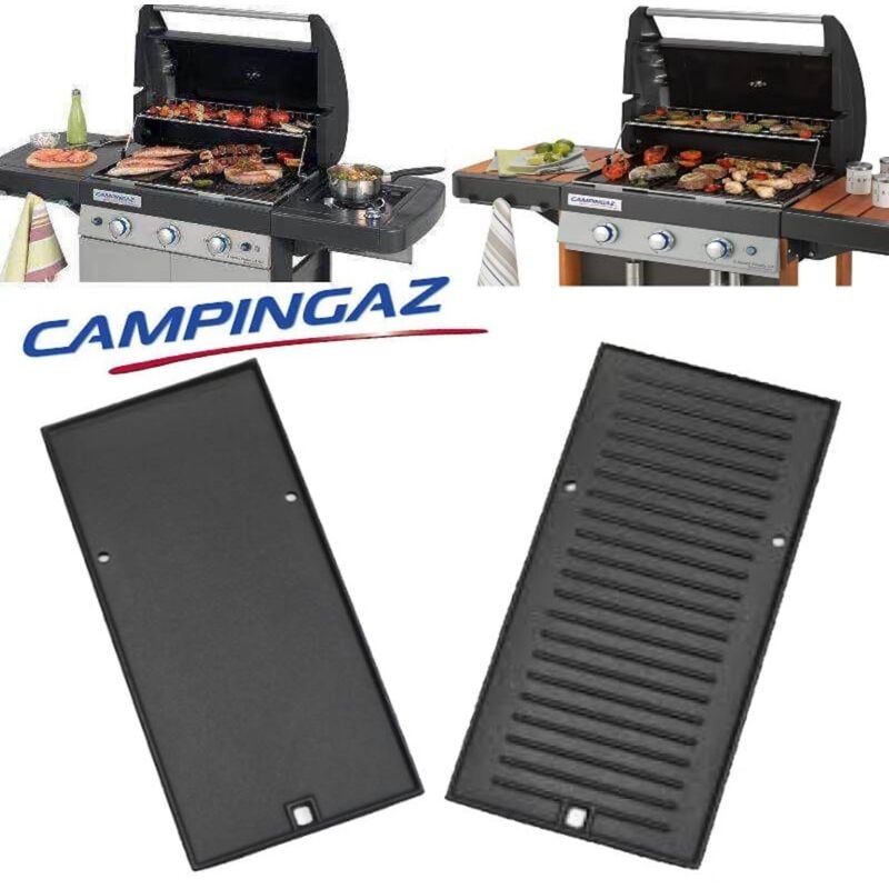 foto del prodotto 5010003315 piastra ghisa reversibile opaca barbecue campingaz series 3