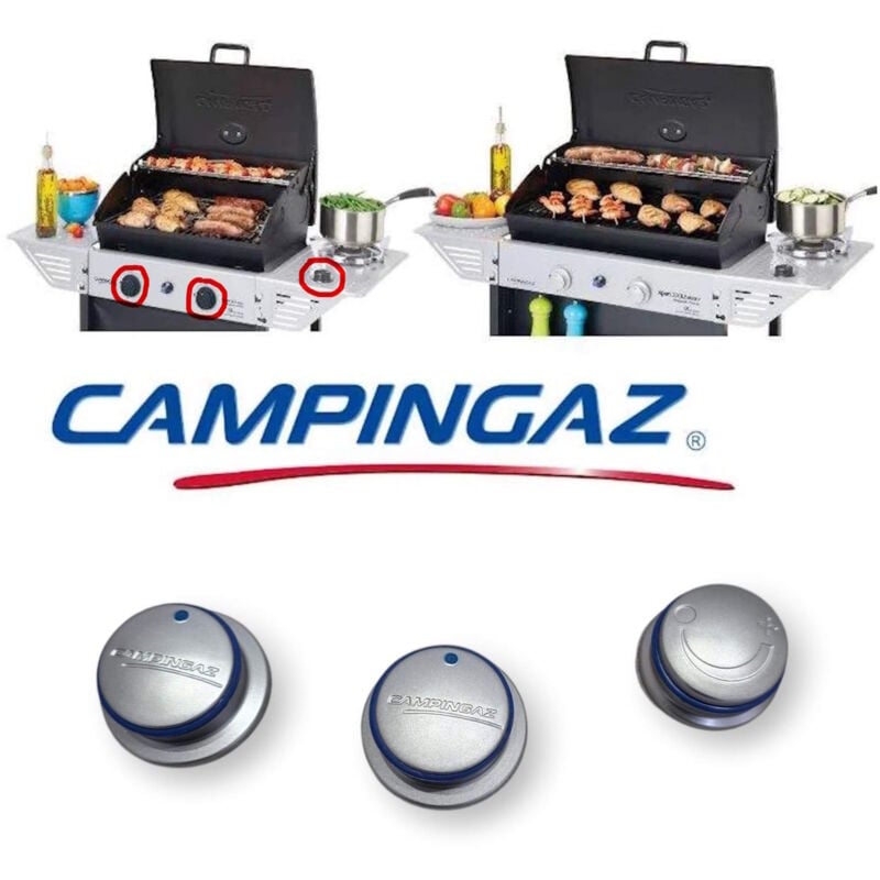 foto del prodotto 5010004797 kit 3 manopole manopola ricambio barbecue xpert 100 200 campingaz