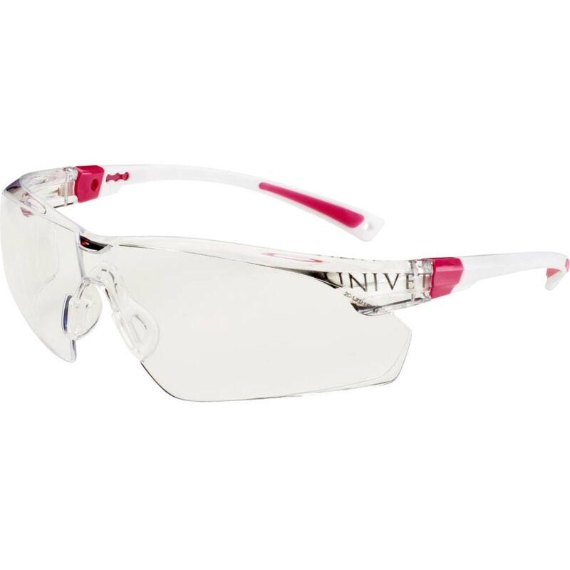 foto del prodotto 506up 506u 03 02 occhiali di protezione antiappannante, incl. protezione raggi uv bianco, rosa en 166 din 166 univet