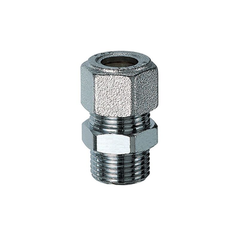 foto del prodotto 5070 nipplo niplex maschio cromato tipo ridotto misura 3 8 x 10 tenuta gomma 5070 38g10