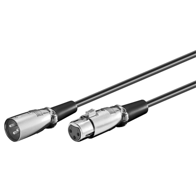 foto del prodotto 50705 cavo audio 2 m xlr 3 pin nero, metallo - goobay