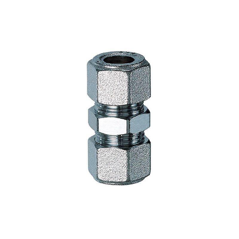 foto del prodotto 5090 nipplo niplex doppio cromato tipo ridotto misura 3 8 x 10 tenuta gomma 5090 38g10
