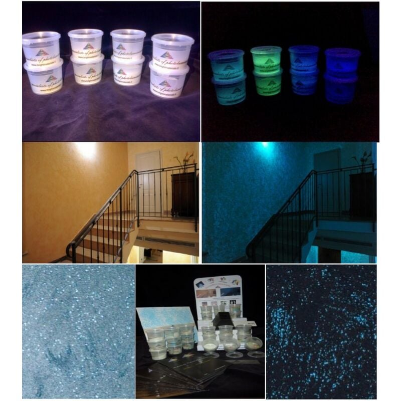 immagine 0 del prodotto 50gr additivo in granuli di vetro luminescente pitture murali extra forte colore acquamarina