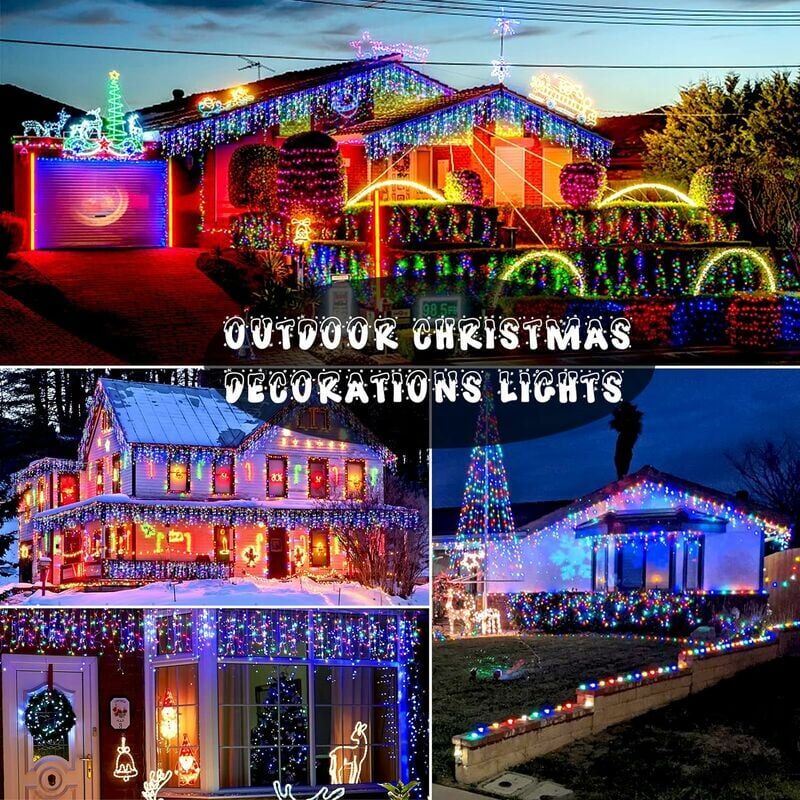 foto del prodotto 50m 400 led string lights carnevale matrimonio esterno interno giardino illuminazione colore 