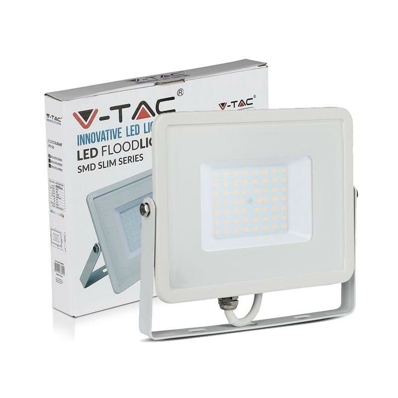 foto del prodotto 50w proiettore led smd samsung chip corpo bianco luce bianca naturale 4000k luce naturale