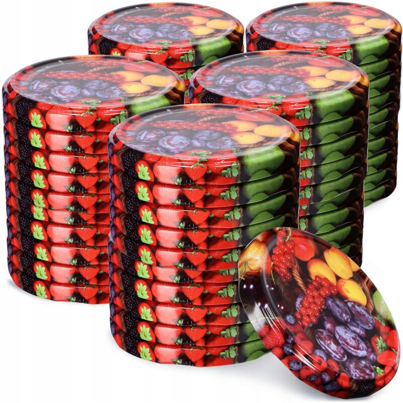 foto del prodotto 50x jar caps fi 66 tappi per barattoli e coperchi per conserve kadax