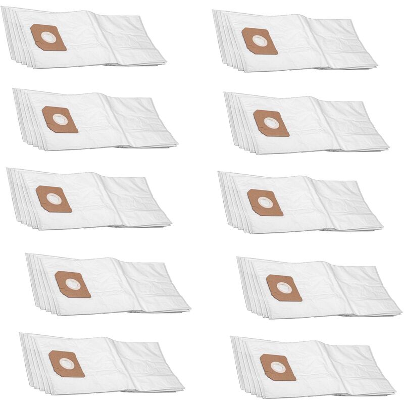 foto del prodotto 50x sacchetti compatibile con flex s36, s36m, vc-35l, vce-35l aspirapolvere - in microfibra, bianco - vhbw