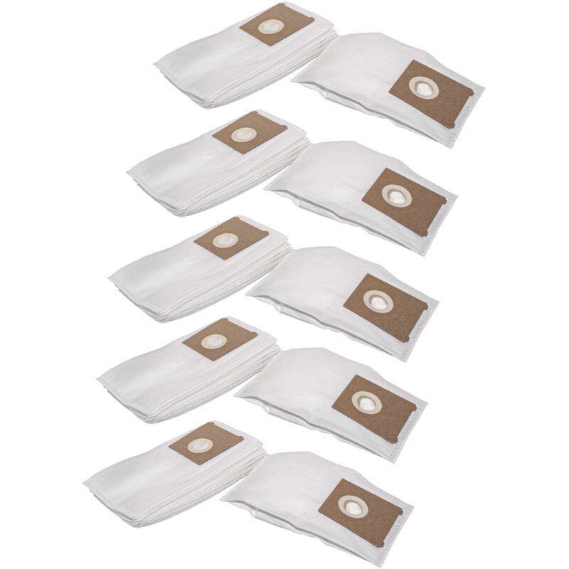 foto del prodotto 50x sacchetto compatibile con bosch ventaro psm 1400, psm1400 aspirapolvere in microfibra, 30cm x 16cm, bianco vhbw