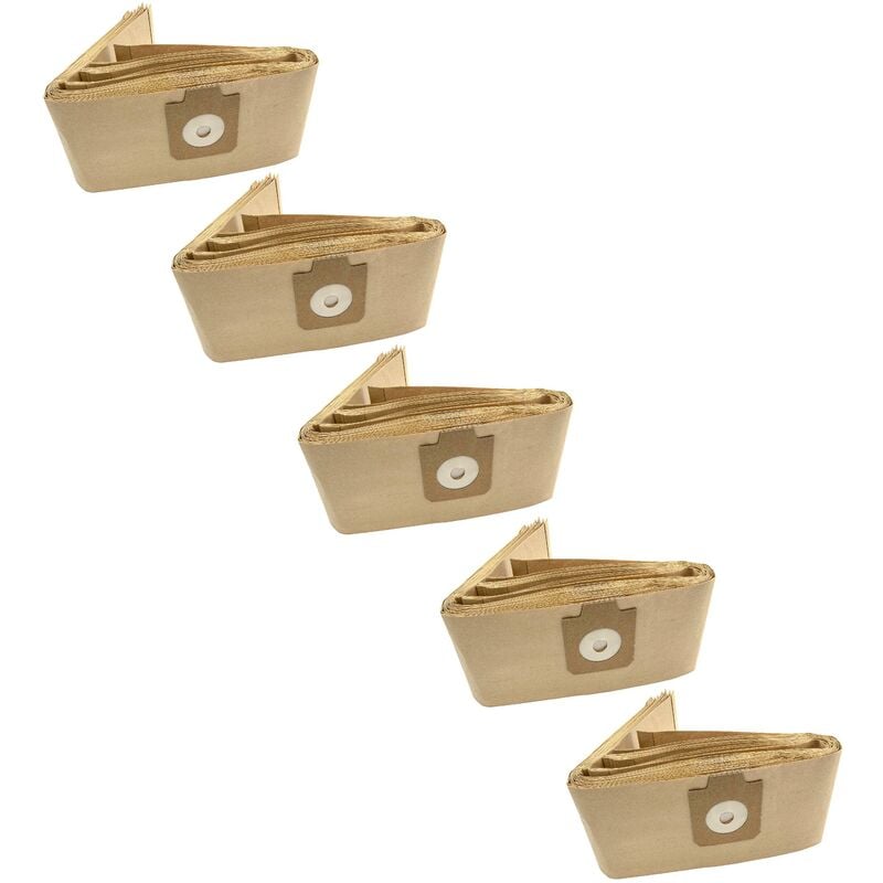 foto del prodotto 50x sacchetto compatibile con electrolux e22, dp9000 panther, dp 9000 panther aspirapolvere - carta, 95,5cm x 17cm color sabbia - vhbw