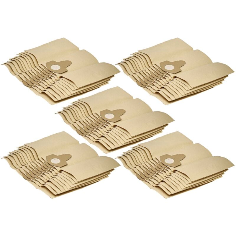 foto del prodotto 50x sacchetto compatibile con hoover tf 1600 - 2999 flash aspirapolvere - in carta, 38cm x 24,5cm, marrone - vhbw