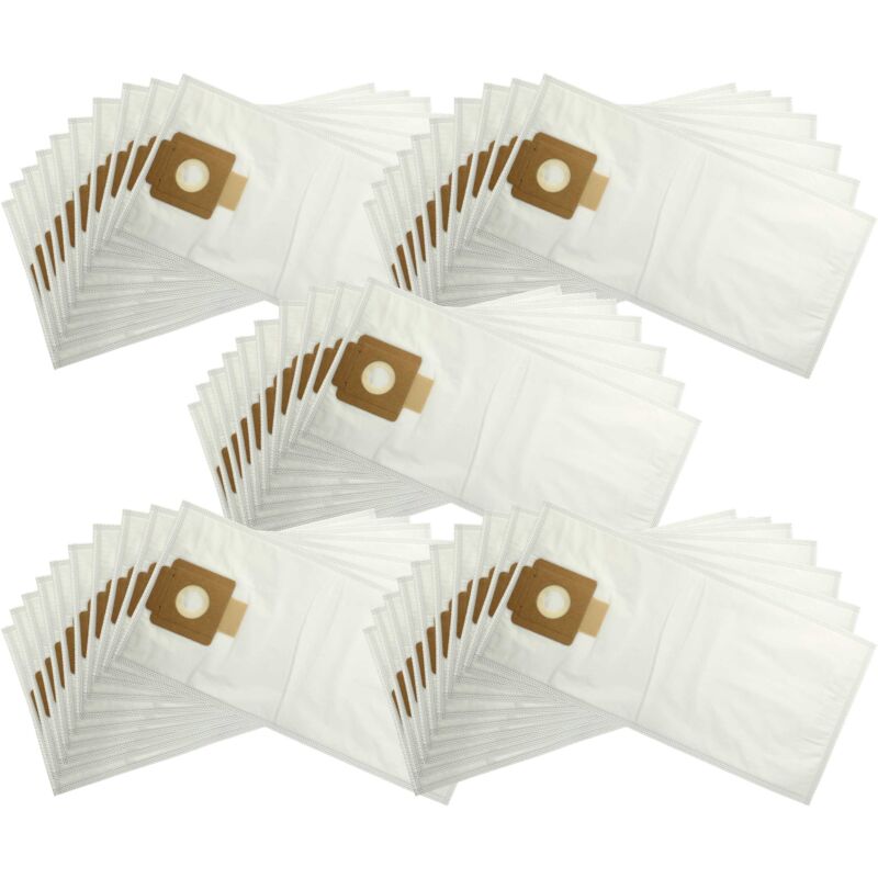 foto del prodotto 50x sacchetto compatibile con k rcher t 7 1 plus, t7 1ecoefficiency aspirapolvere microfibra, 7 l, 55cm x 24,7cm bianco vhbw