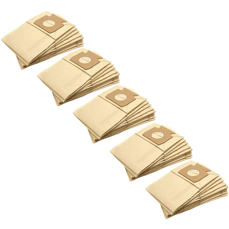 foto del prodotto 50x sacchetto compatibile con miele s128, s129, s130, s131, s132, s127 aspirapolvere - carta, tipo b, 27cm x 13cm color sabbia - vhbw