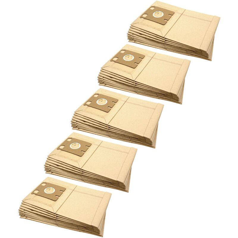 foto del prodotto 50x sacchetto compatibile con miele s217, s218, s219, s220, s221, s222, s223, s224, s225, s226 in carta, typ e, 31cm x 19,5cm, color sabbia vhbw