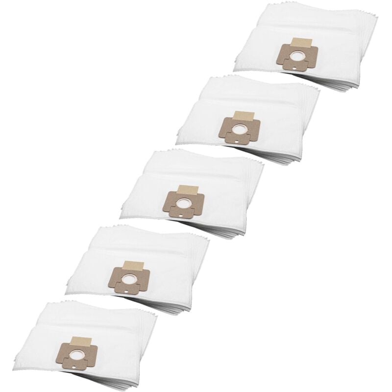 foto del prodotto 50x sacchetto compatibile con nilfisk supreme lcd, 100, 150, 250 aspirapolvere - in microfibra, 44cm x 36cm, bianco - vhbw