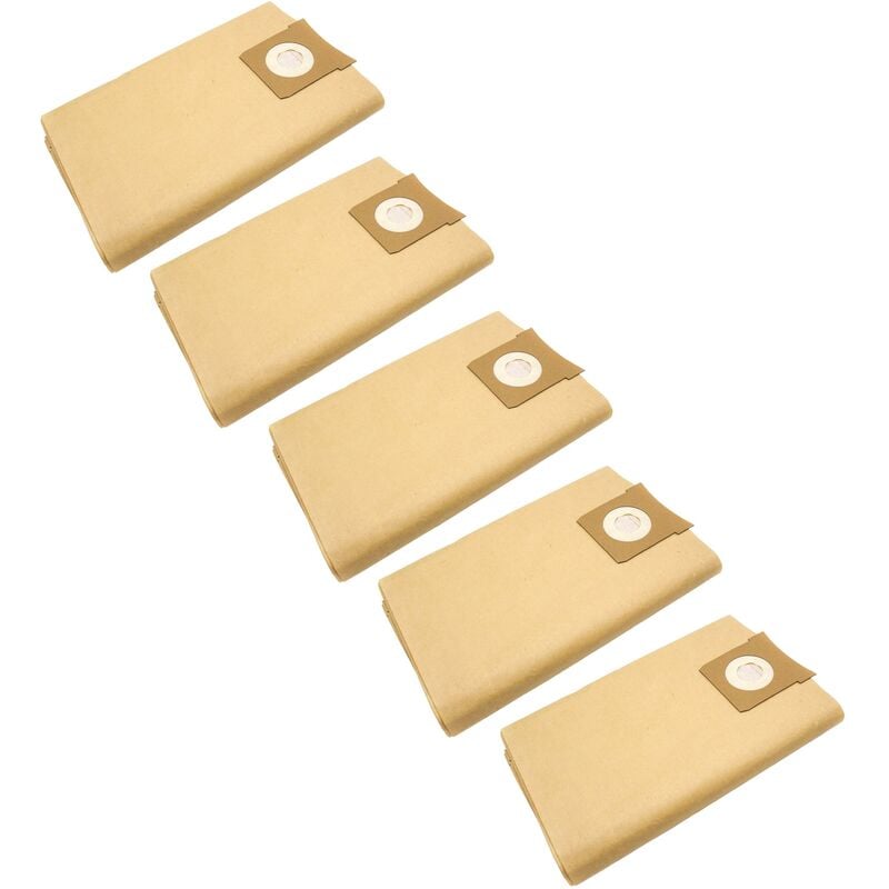 foto del prodotto 50x sacchetto compatibile con parkside pnts 1500 b2, b3 aspirapolvere carta, 83cm x 37cm marrone vhbw