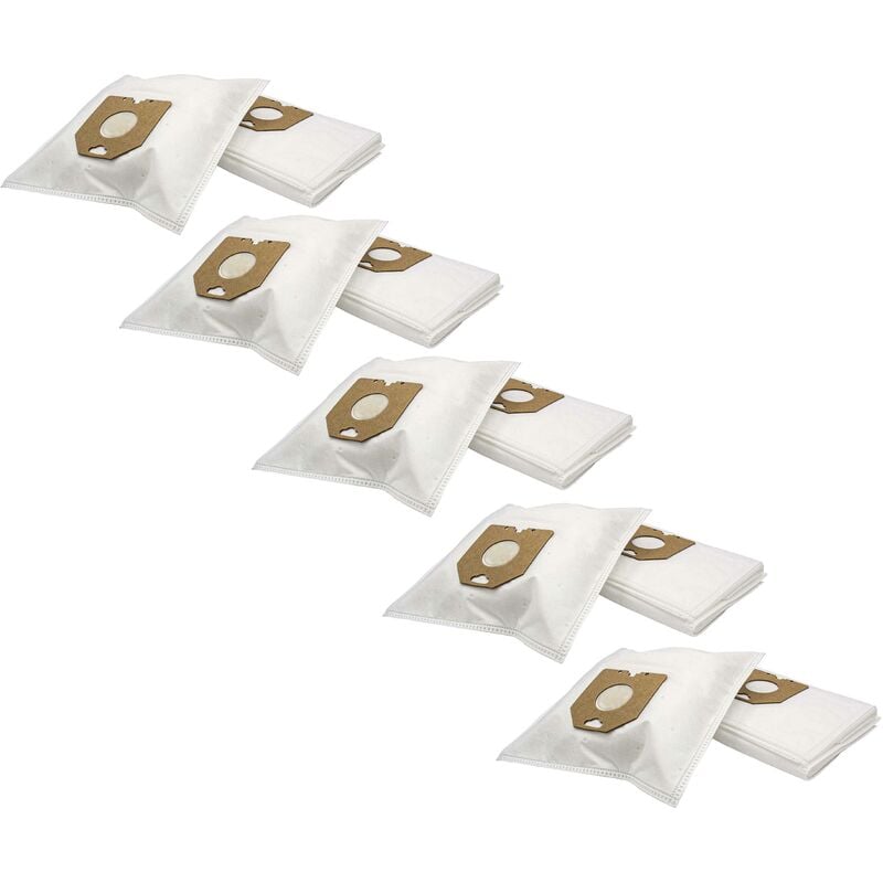 foto del prodotto 50x sacchetto compatibile con philips tcx 400 tcx 999, v 371 v 396, vision serie aspirapolvere in microfibra, 31cm x 22cm, bianco vhbw