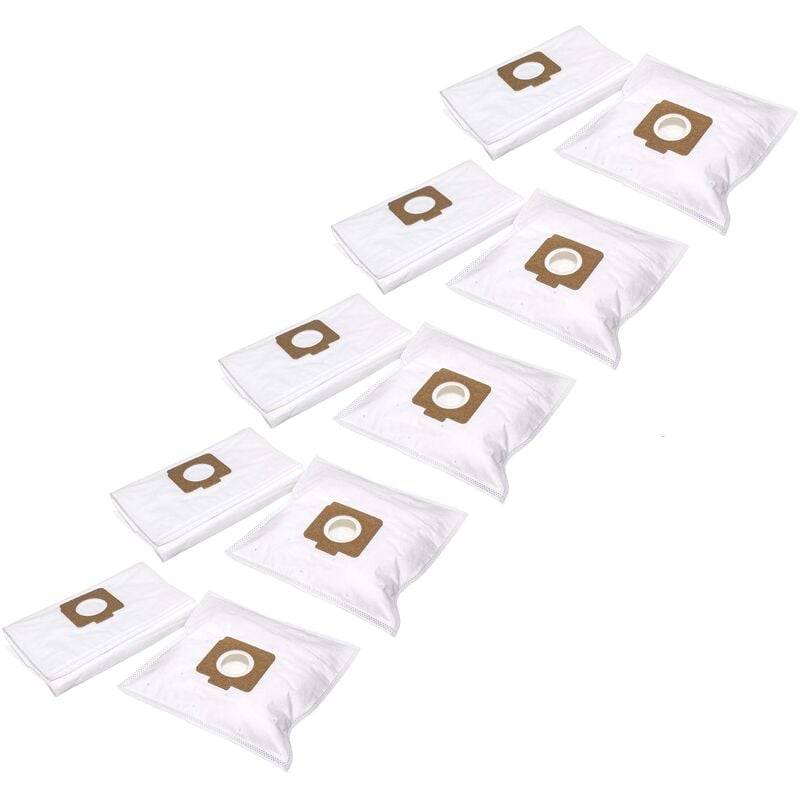 foto del prodotto 50x sacchetto compatibile con rowenta compact power ro 3951 ea, ro 3953 ea aspirapolvere microfibra, 28,5cm x 19cm bianco vhbw