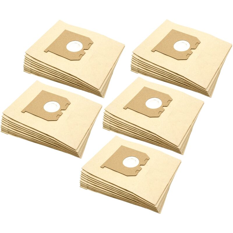 foto del prodotto 50x sacchetto compatibile con tornado salsa to1650, samba, to1863 aspirapolvere - in carta, 24cm x 18cm, color sabbia - vhbw