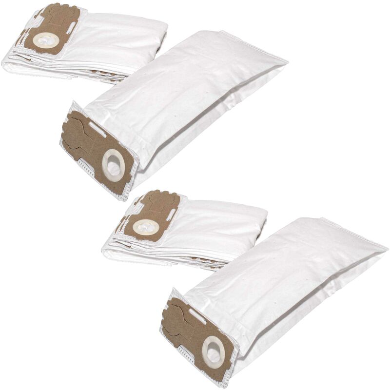 foto del prodotto 50x sacchetto compatibile con vorwerk folletto vk 120, vk 121, vk 122, vk121, vk122 aspirapolvere in microfibra, 21,5cm x 18cm, bianco vhbw