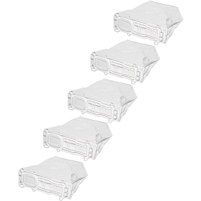 foto del prodotto 50x sacchetto compatibile con vorwerk folletto vk135, vk135sc, vk136, vk 135, vk 136 aspirapolvere in microfibra, 31cm x 23cm, bianco vhbw