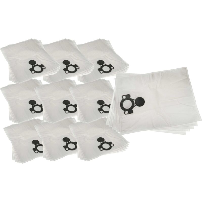 foto del prodotto 50x sacchetto sostituisce nilfisk 107419590 per aspirapolvere microfibra, 32cm x 23cm bianco vhbw