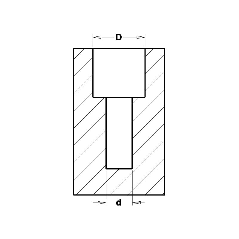foto del prodotto 515.412.11a punta doppifori -regolabile- hw z2 2 s 10x25 d 4 12 dx