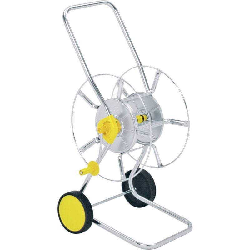 foto del prodotto 5222000a ws 50 z carrello avvolgitubo 1 pz. argento, giallo wolf garten