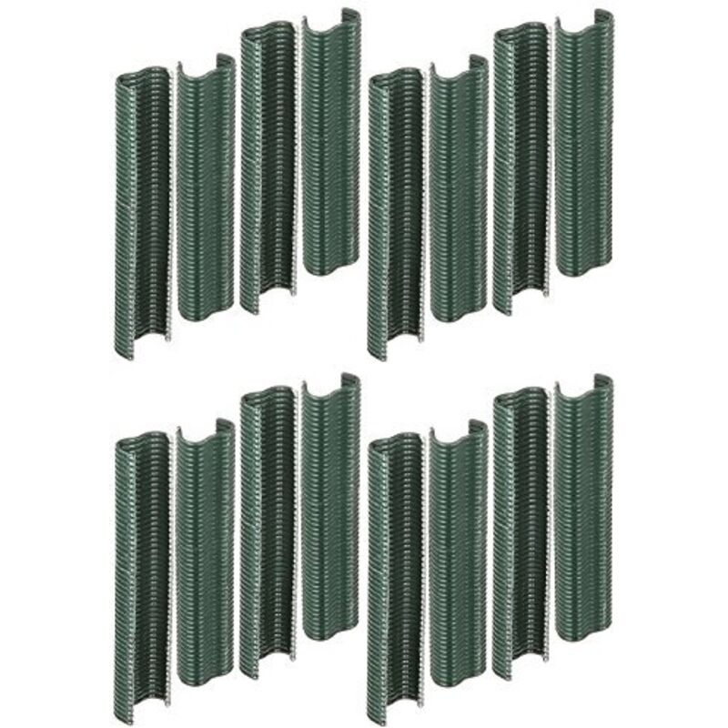 foto del prodotto 531195 clip in filo metallico, fosfatato di zinco, con rivestimento in plastica verde, larghezza 22 mm, set da 800 - alberts