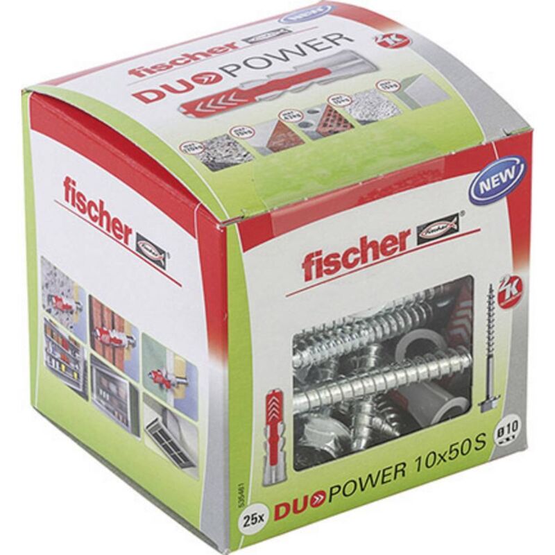 foto del prodotto 535461 duopower 10x50 s ld tassello a 2 componenti 50 mm 10 mm 25 pz. fischer