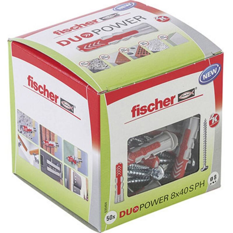 foto del prodotto 535464 duopower 8x40 s ph ld tassello a 2 componenti 40 mm 8 mm 50 pz. fischer