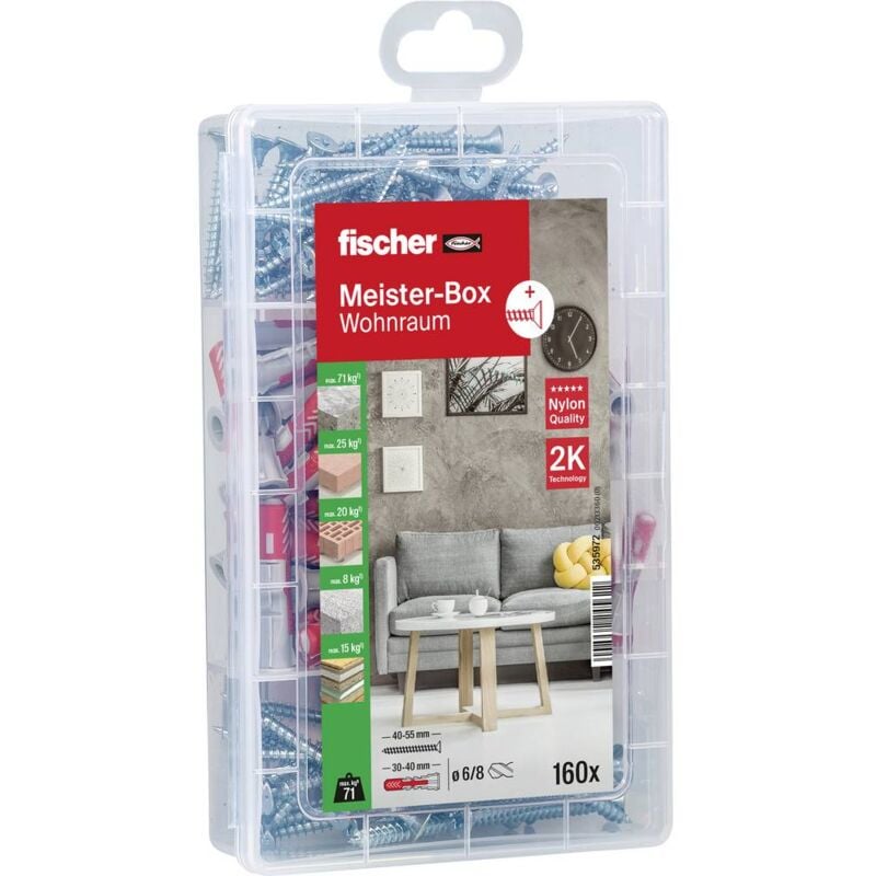 foto del prodotto 535972 scatola assortimento tasselli 1 pz. fischer