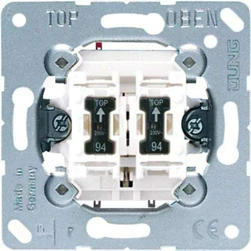 foto del prodotto 535u5 doppio pulsante 2 contatti, con illuminazione jung